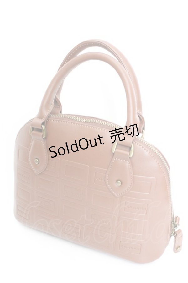 画像1: Maison de FLEUR Petite Robe canone / パキっと割れないエンボスバッグ  ブラウン O-26-01-30-090-EL-BG-OW-ZT0204K (1)