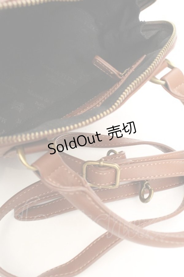 画像3: Maison de FLEUR Petite Robe canone / パキっと割れないエンボスバッグ  ブラウン O-26-01-30-090-EL-BG-OW-ZT0204K (3)
