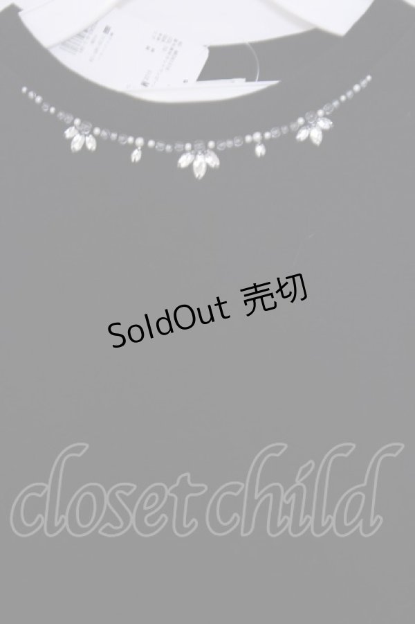 画像2: axes femme / 裏起毛素材カットワンピース  クロ O-26-01-30-1033-AX-OP-IG-OS (2)