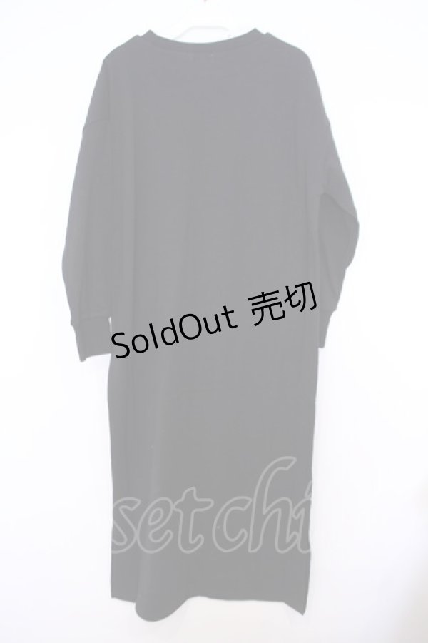 画像3: axes femme / 裏起毛素材カットワンピース  クロ O-26-01-30-1033-AX-OP-IG-OS (3)