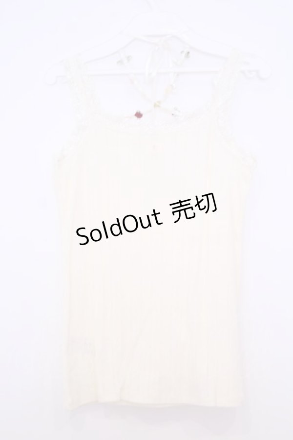 画像3: axes femme / ホルター付きガーデンキャミ  オフシロ O-26-01-30-1039-AX-TO-IG-OS (3)