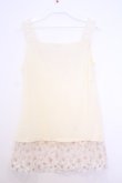 画像3: axes femme / 花柄チュールレース使いタンク  アイボリー O-26-01-30-1040-AX-TO-IG-OS (3)