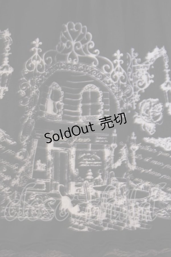 画像2: axes femme / パネル柄カットスカート  クロ O-26-01-30-1042-AX-SK-IG-ZT0202D (2)