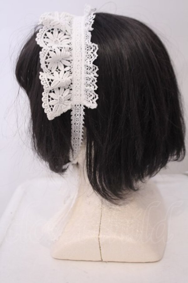 画像2: Angelic Pretty / Grace Laceヘッドドレス  シロ O-26-01-30-1050-AP-AC-OW-OS (2)