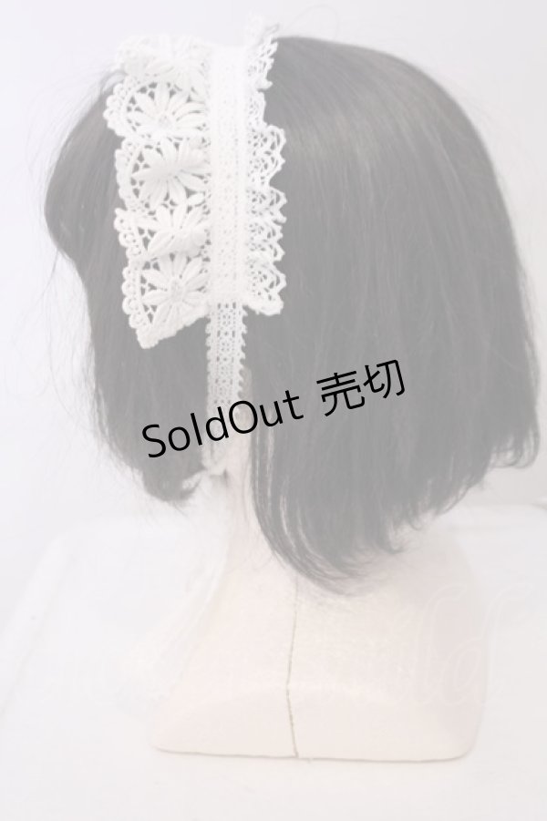 画像2: Angelic Pretty / Grace Laceヘッドドレス  シロ O-26-01-30-1050-AP-AC-OW-ZT0204J (2)
