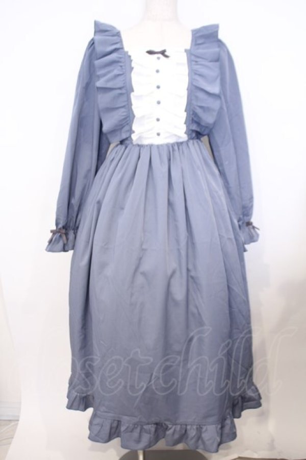 画像1: axes femme / ソフィアワンピース  ブルー O-26-01-30-1006-0-OP-IG-OS (1)