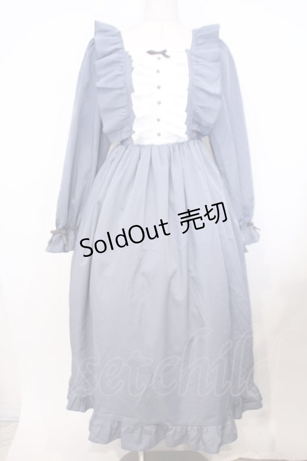 画像1: axes femme / ソフィアワンピース  ブルー O-26-01-30-1006-0-OP-IG-OS (1)