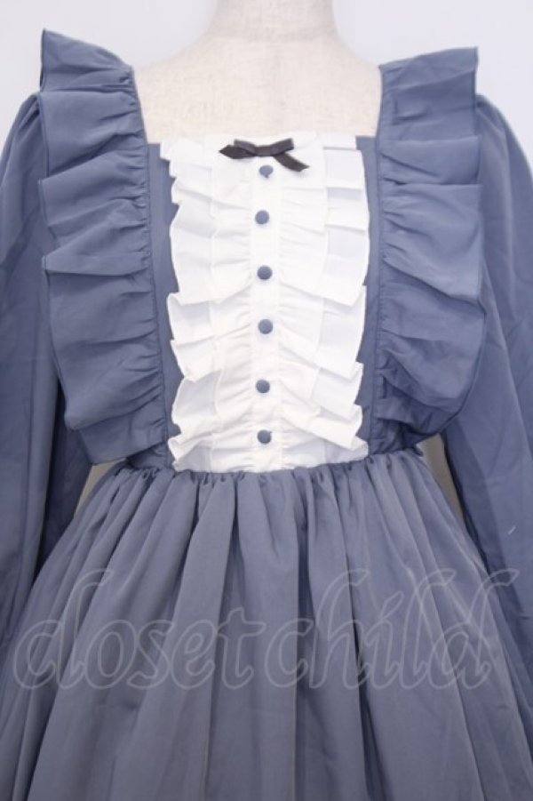 画像2: axes femme / ソフィアワンピース  ブルー O-26-01-30-1006-0-OP-IG-OS (2)