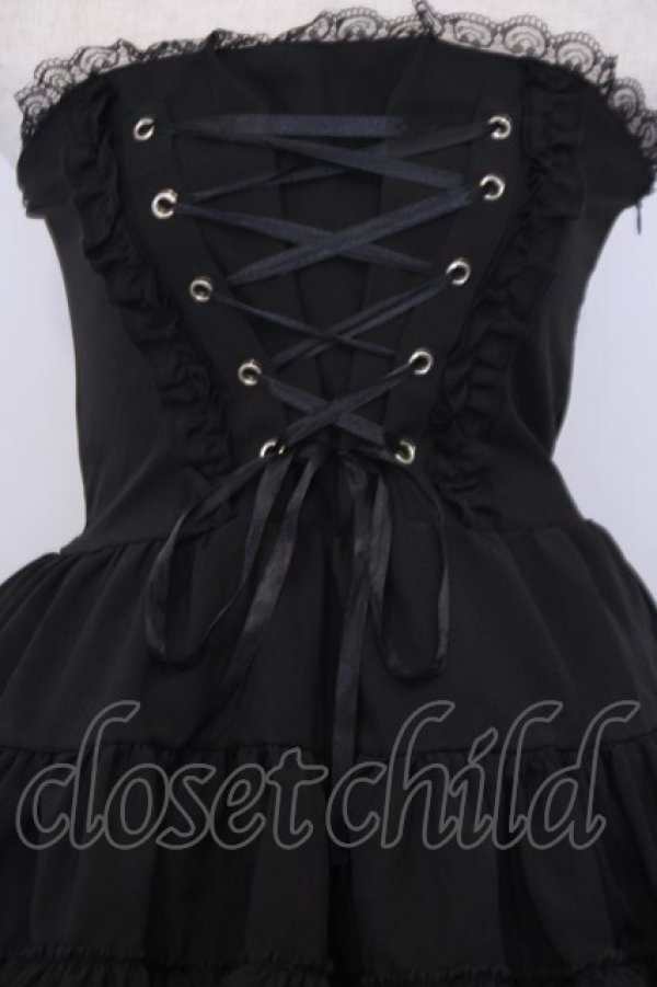 画像2: ACDC RAG / スピンドルBワンピース  クロ O-26-01-30-1009-0-OP-OW-OS (2)