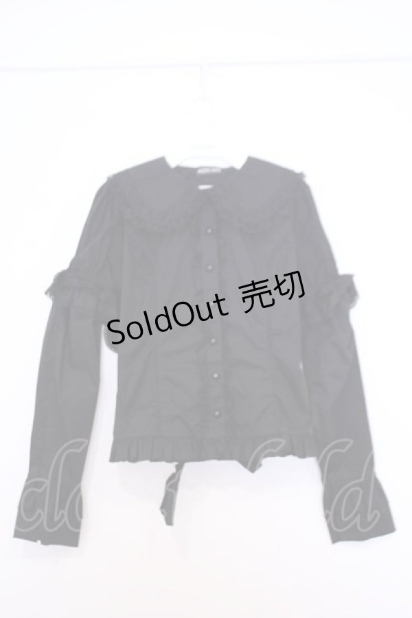 画像1: ACDC RAG / ウサピョンブラウス  ブラック O-26-01-30-1011-PU-BL-OW-OS (1)