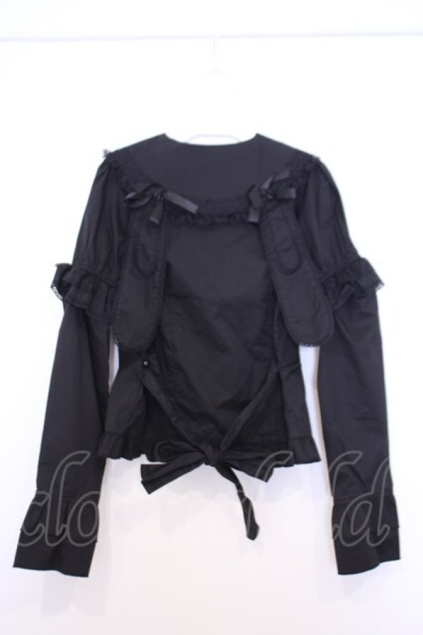 画像3: ACDC RAG / ウサピョンブラウス  ブラック O-26-01-30-1011-PU-BL-OW-OS (3)