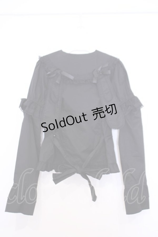 画像3: ACDC RAG / ウサピョンブラウス  ブラック O-26-01-30-1011-PU-BL-OW-OS (3)