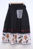 画像1: axes femme / ネコ柄パネルスカート M クロ O-26-01-30-1023-AX-SK-IG-OS (1)