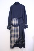 画像3: axes femme / バイカラーアシメロングコート  ネイビー O-26-01-30-1025-0-JA-IG-OS (3)