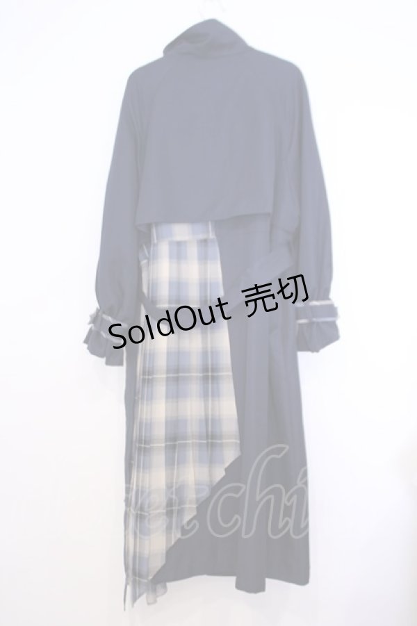 画像3: axes femme / バイカラーアシメロングコート  ネイビー O-26-01-30-1025-0-JA-IG-ZTC004 (3)