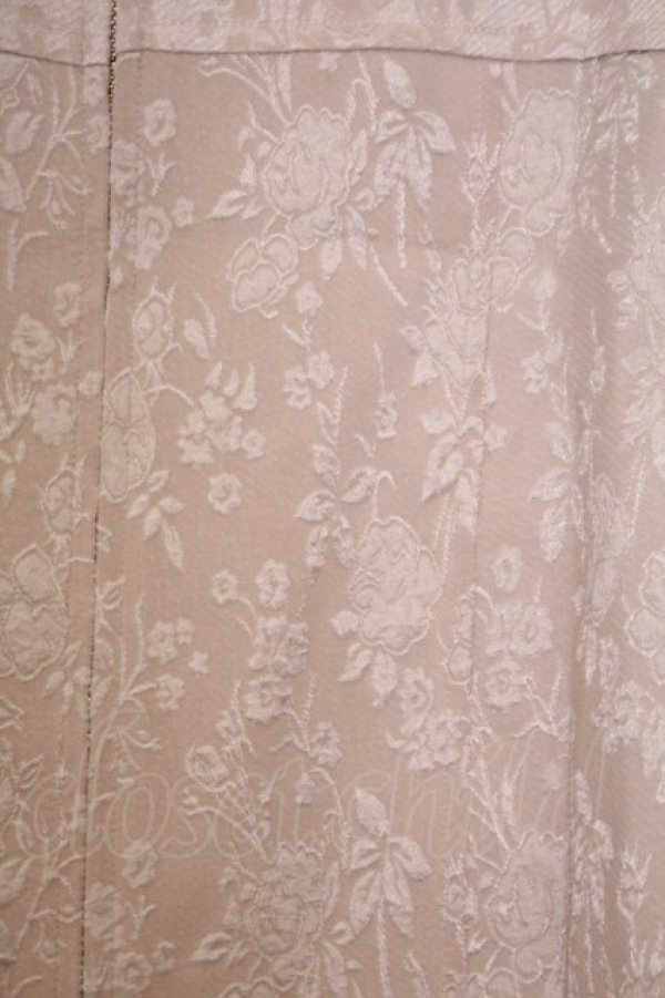 画像2: axes femme / ジャカードノーカラージャケット  ベージュ O-26-01-30-1026-AX-JA-IG-OS (2)