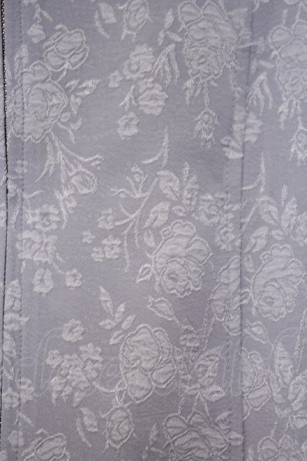 画像2: axes femme / ジャカードノーカラージャケット  サックス O-26-01-30-1027-AX-JA-IG-OS (2)