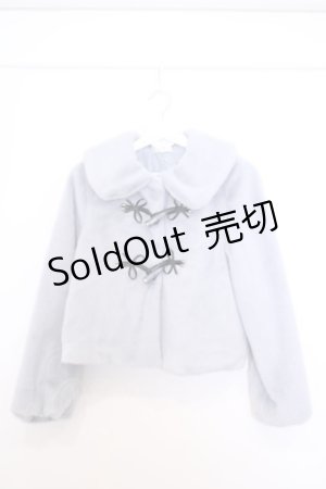 画像: axes femme / リボントグル釦ファーコート M サックス O-26-01-30-1028-0-CO-IG-ZT0202D