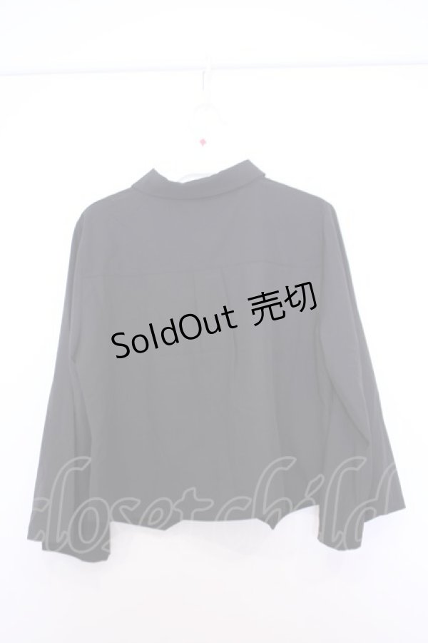 画像3: axes femme / 彼岸花柄ショートシャツ F クロ O-26-01-30-1031-AX-BL-IG-ZT0202D (3)