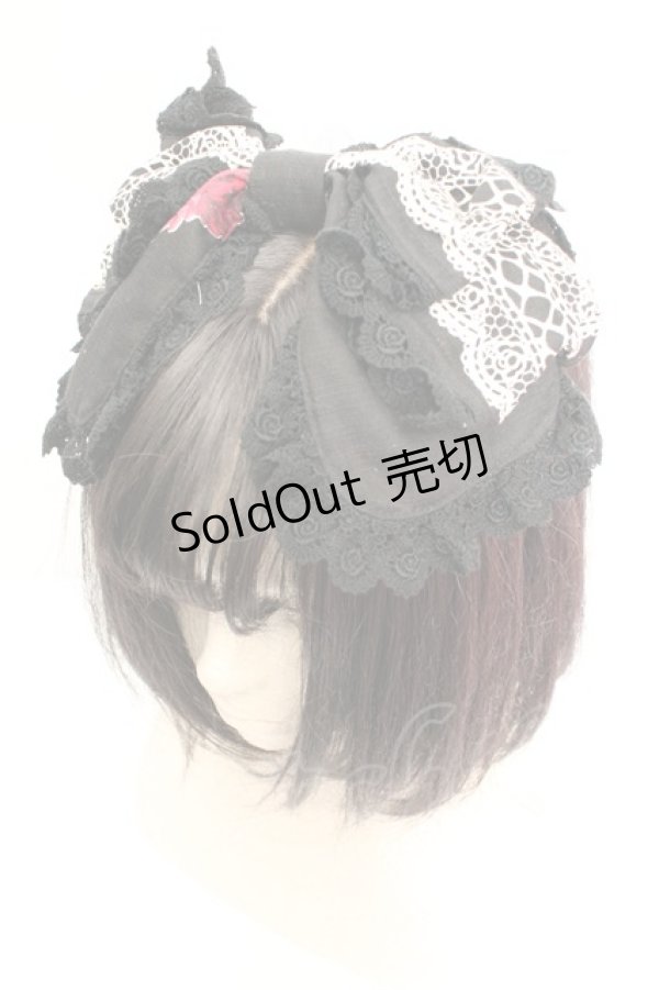 画像1: ALICE and the PIRATES / The END of immortal EDEN柄カチューシャ  クロ O-26-01-30-009-PA-AC-IG-OS (1)