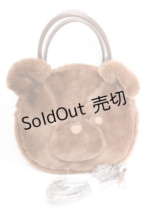 画像: axes femme kawaii / ふわふわクマバッグ  ブラウン O-26-01-30-095-AX-BG-IG-ZT0204J