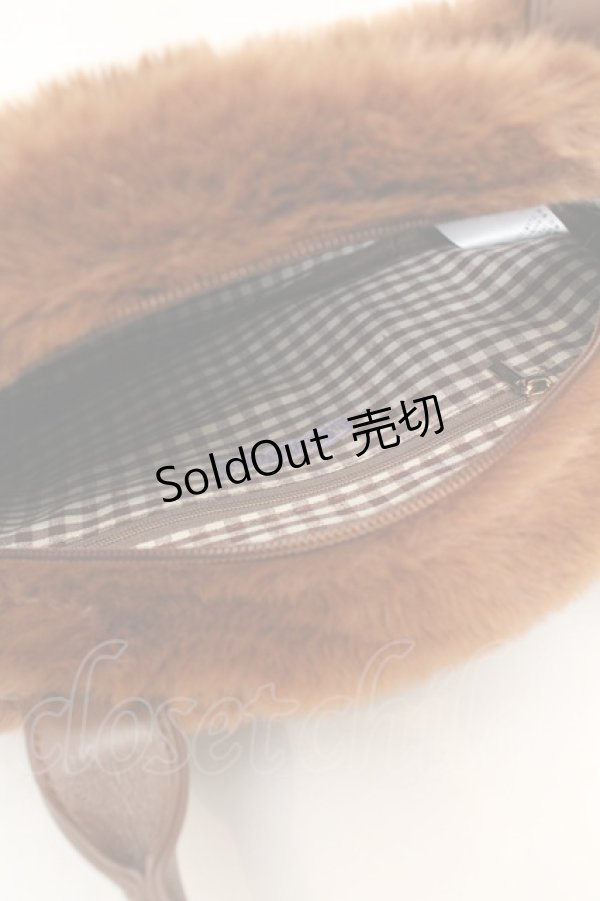 画像3: axes femme kawaii / ふわふわクマバッグ  ブラウン O-26-01-30-095-AX-BG-IG-ZT0204J (3)