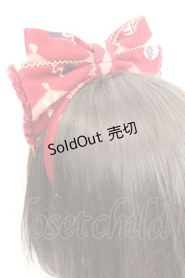 画像2: Angelic Pretty / TOY MARCHカチューシャ  ワイン O-26-01-30-011-AP-AC-IG-OS (2)