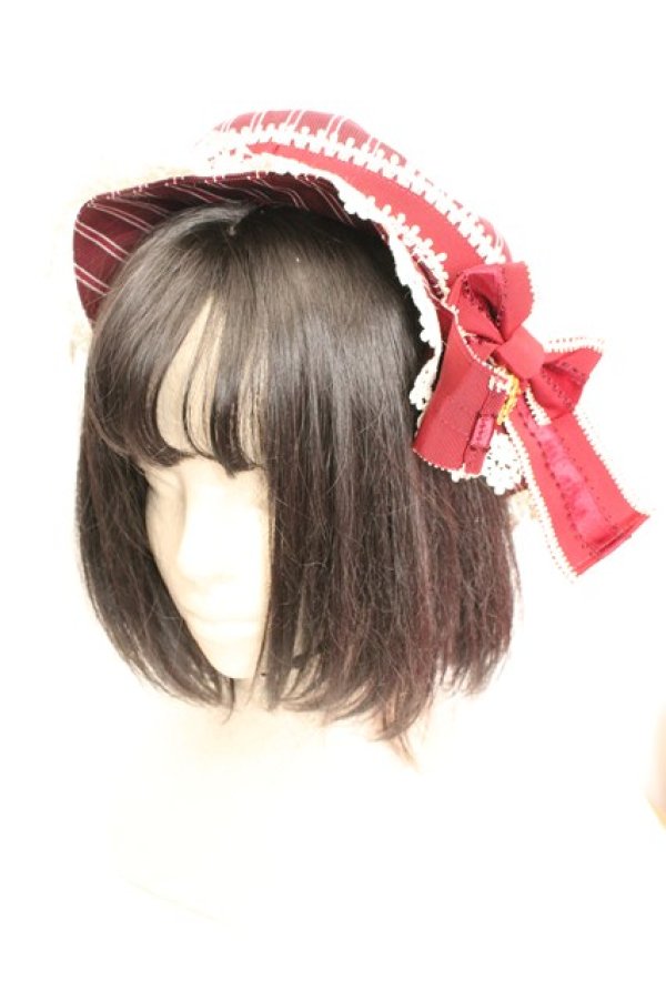 画像1: BABY,THE STARS SHINE BRIGHT / Coppeliaハット  えんじ O-26-01-30-015-BA-AC-IG-OS (1)