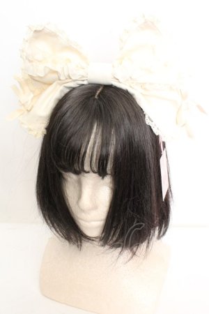 画像: Angelic Pretty / エターナルフリルリボンカチューシャ  オフシロ O-26-01-30-018-AP-AC-IG-OS