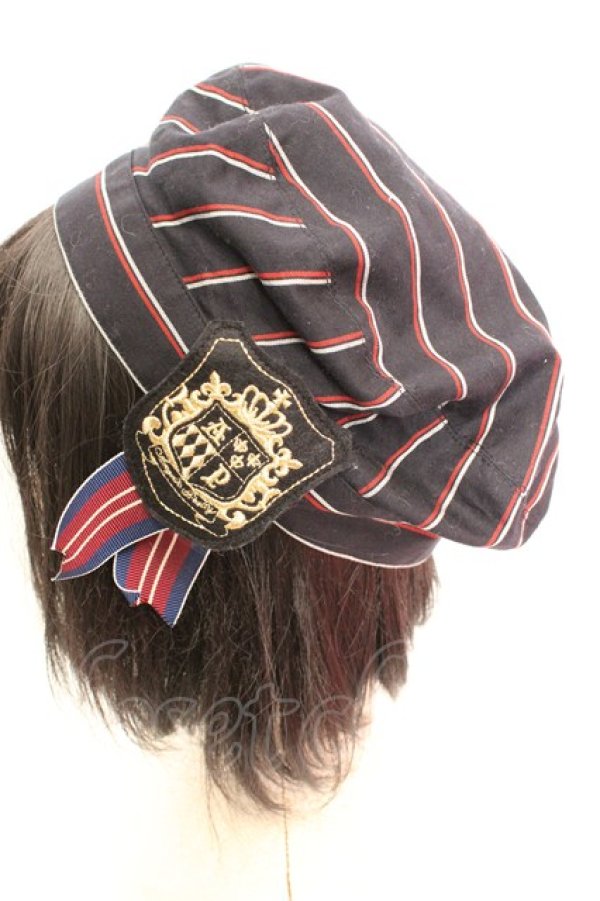 画像2: Angelic Pretty / Universityベレー  ネイビー O-26-01-30-021-AP-AC-IG-OS (2)