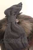 画像2: metamorphose / 無地リボンヘッドドレス  ネイビー O-26-01-30-026-ME-AC-IG-OS (2)