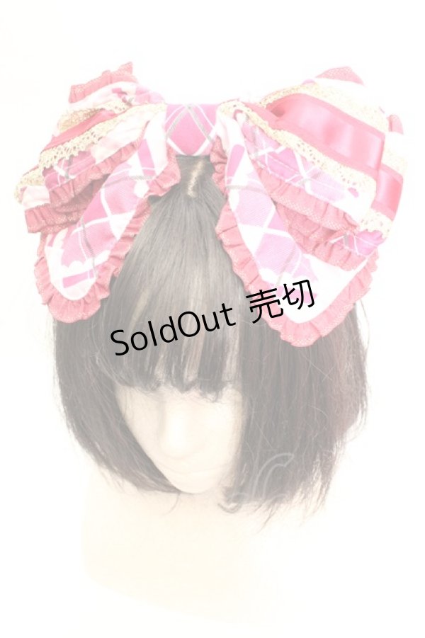 画像1: BABY,THE STARS SHINE BRIGHT / AliceのMirage in PARADOX柄 リボンカチューシャ  ピンク O-26-01-30-029-BA-AC-IG-OS (1)