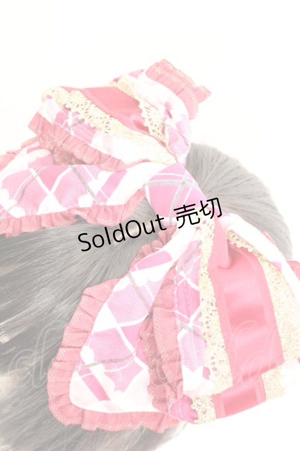 画像2: BABY,THE STARS SHINE BRIGHT / AliceのMirage in PARADOX柄 リボンカチューシャ  ピンク O-26-01-30-029-BA-AC-IG-OS (2)