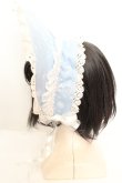 画像3: BABY,THE STARS SHINE BRIGHT / 雪の女王〜妖精が舞い降りる白い国〜柄ボンネット  サックス O-26-01-30-032-BA-AC-IG-OS (3)
