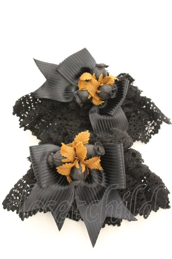 画像1: ALICE and the PIRATES / ローズタイムお袖留め（2012）  クロ×ブラウン O-26-01-30-046-PA-ZA-IG-OS (1)