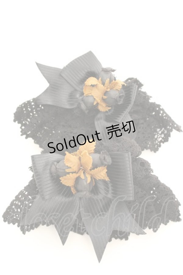 画像1: ALICE and the PIRATES / ローズタイムお袖留め（2012）  クロ×ブラウン O-26-01-30-046-PA-ZA-IG-ZT0204J (1)