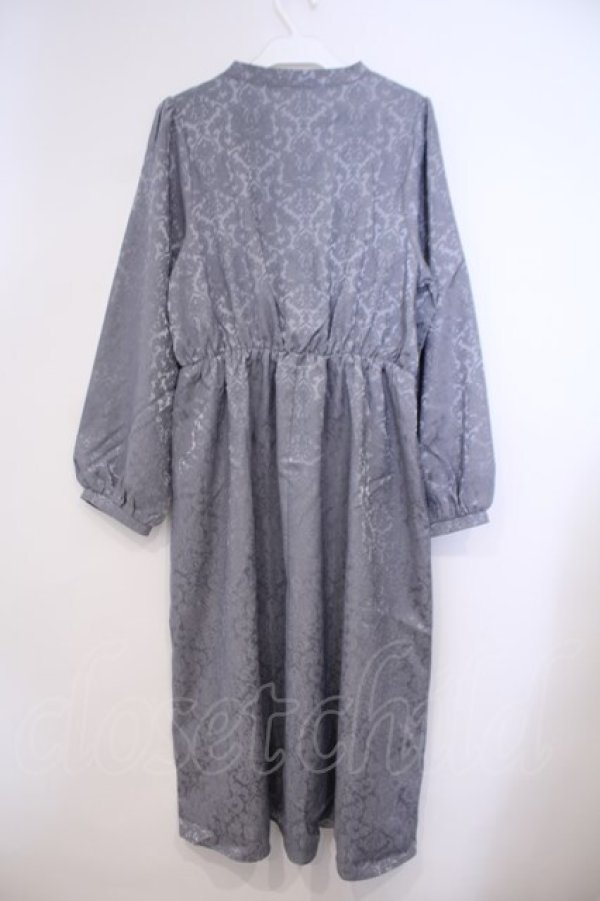 画像4: axes femme POETIQUE / チャイナボタンワンピース  ブルー O-26-01-31-044-AX-OP-IG-OS (4)