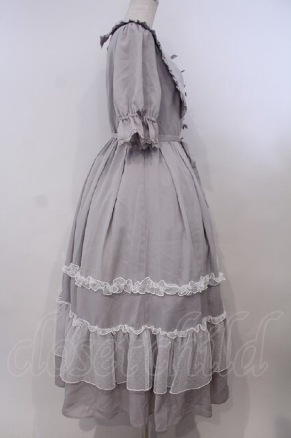 画像3: axes femme kawaii / プチリボンワンピース  グレー O-26-01-31-048-AX-OP-IG-OS (3)