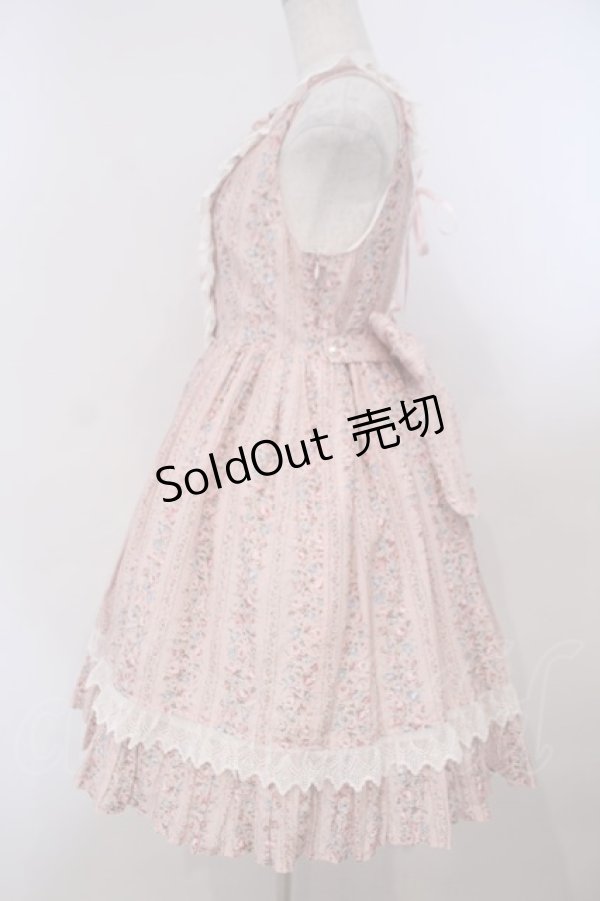 画像4: BABY,THE STARS SHINE BRIGHT / Dobby rosebudジャンパースカート  ピンク O-26-01-31-050-BA-OP-OW-OS (4)