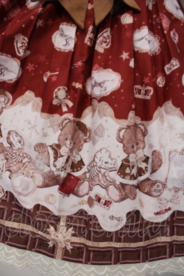 画像3: To Alice / メルティチョコベアワンピース M アカ O-26-01-31-052-LO-OP-YM-OS (3)