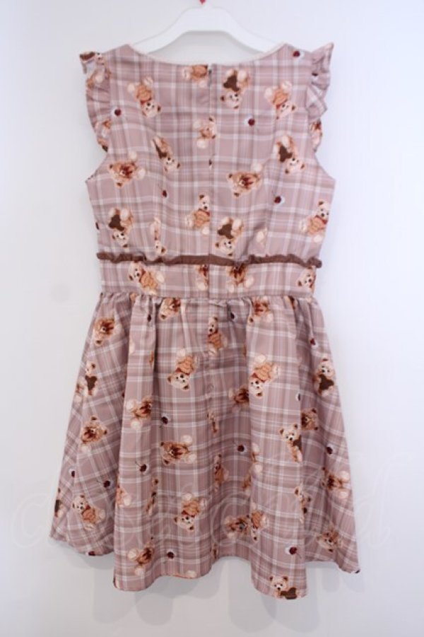 画像3: Ank Rouge / SweetTeddyジャンパースカート M ピンク O-26-01-31-053-CA-OP-YM-OS (3)