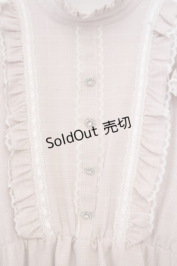 画像2: Honey Cinnamon / 肩フリルチェックワンピース  ピンク O-26-01-31-055-LO-OP-YM-OS (2)