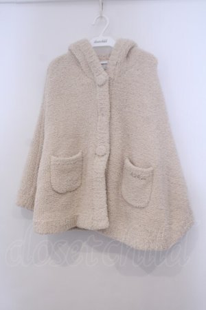 画像: PINK HOUSE / くまみみボアケープ  アイボリー O-26-01-31-057-LO-CO-IG-OS