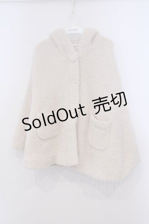 画像: PINK HOUSE / くまみみボアケープ  アイボリー O-26-01-31-057-LO-CO-IG-ZT0312F