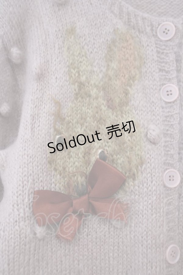 画像2: WONDERFUL WORLD / うさぎモヘアニットカーディガン  ピンク O-26-01-31-061-LO-TO-IG-OS (2)