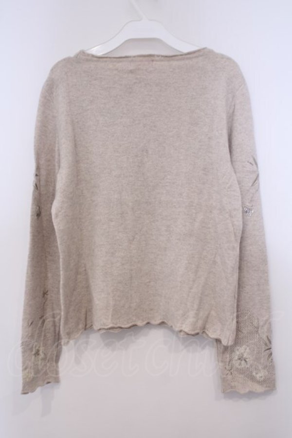 画像3: TOMATSU / フラワーニット 40 アイボリー O-26-01-31-063-LO-TO-IG-OS (3)