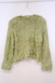 画像3: TOMATSU / フェザーネップカーディガン  グリーン O-26-01-31-065-LO-TO-IG-OS (3)
