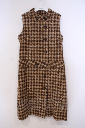 画像: TOMATSU / ツイードジャンパースカート 40 ブラウン O-26-01-31-068-LO-OP-IG-OS