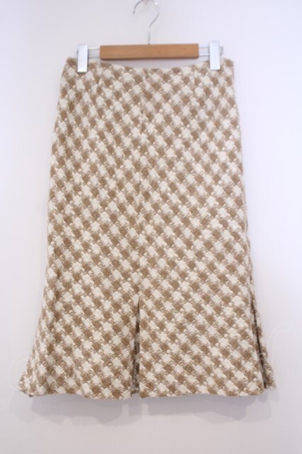 画像1: TOMATSU / ツイードスカート 40 キャメル O-26-01-31-069-LO-SK-IG-OS (1)