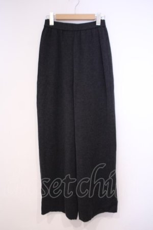 画像: TOMATSU / ニットワイドパンツ  ダークグレー O-26-01-31-074-LO-PA-IG-OS